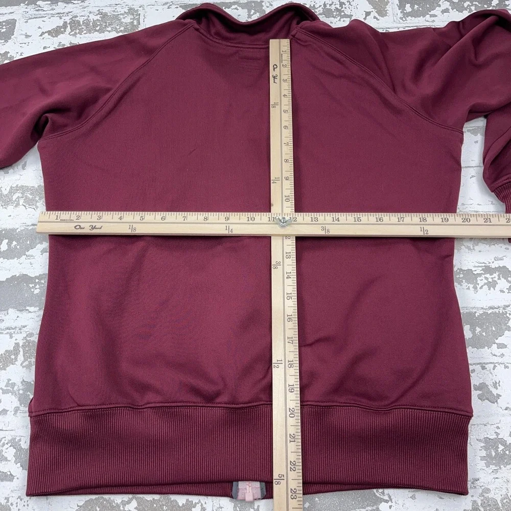 Virginia Tech Hokies Jacket Women XL Maroon Nike Dri Fit Track Suit Team‎ Issue